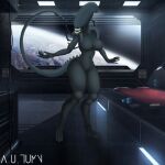 a.u.tumn alien alien_(franchise) anthro female hi_res monster_girl_(genre) nude solo xenomorph