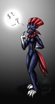  ... 2009 ? anthro breasts claws female looking_at_viewer nintendo nude pok&#233;mon pok&eacute;mon red_eyes small_breasts snowfyre solo standing toe_claws video_games weavile winter_(snowfyre) 