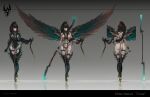 absurd_res drukhari female hi_res humanoid refseet solo trainerjet warhammer_(franchise) warhammer_40000 wings womb_tattoo 