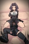  commentary_request gloves highres jugem-t kantai_collection multiple_girls purple_hair short_hair sitting sitting_on_face sitting_on_person sketch tatsuta_(kantai_collection) tenryuu_(kantai_collection) thighhighs yuri 
