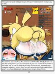  absurd_res anthro blush bodily_fluids chat cum duo emolga eyewear female from_front_position generation_1_pokemon generation_5_pokemon genital_fluids glasses hay hi_res looking_pleasured male mating_press narration nintendo pikachu pokemon pokemon_(species) pokemon_mystery_dungeon rodent_powered_(softestpuffss) sex skye_(rodent_powered) softestpuffss spike_chunsoft streaming summer_(rodent_powered) wall_(structure) wood wood_wall 