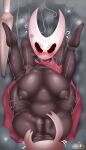  absurd_res anthro arthropod big_breasts bound breasts duo female flustered genitals hi_res highoncoffee hollow_knight hornet_(hollow_knight) male spread_legs spreading team_cherry zote_(hollow_knight) 