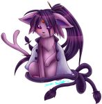  :3 alpha_channel ambiguous_gender blush coat eeveelution espeon feral fusion gakupo_kamui hair long_hair nintendo pok&eacute;mon purple_eyes slushikitty tongue video_games vocaloid 