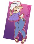  absurd_res anthro big_breasts big_butt bottomwear bovid breasts butt caprine clothed clothing denim denim_bottomwear denim_clothing domestic_sheep female fully_clothed hi_res huge_breasts huge_butt jeans kate_(xmega) mammal nokamiwd pants sheep simple_background solo thick_thighs wide_hips 