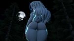 3d_(artwork) anthro big_butt blue_markings bovid butt caprine digital_media_(artwork) female forest fur genitals hair hi_res humanoid kindred_(lol) lamb_(lol) league_of_legends mammal markings mask night nthclover nude plant pussy riot_games sheep solo source_filmmaker_(artwork) tail tencent thick_thighs tree white_body white_fur wide_hips