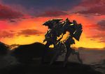  landscape mecha original rhodotorura scenic sunset 