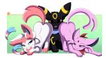  2021 absurd_res ass_up between_butts black_body black_fur blue_eyes border butt butt_bump butt_worship cute_fangs dominant dominant_female eeveelution espeon female feral fur fur_markings generation_2_pokemon generation_6_pokemon gradient_background group hi_res imminent_oral imminent_rimming imminent_sex looking_at_another looking_at_partner looking_back looking_back_at_another looking_back_at_partner male male/female markings nintendo open_mouth patreon patreon_logo pink_body pink_fur pokemon pokemon_(species) presenting presenting_hindquarters pridark purple_eyes red_eyes reward sandwiched scarf shaking_butt simple_background sitting smile sylveon teamwork teasing text trio umbreon url white_body white_border white_fur yellow_body yellow_fur 