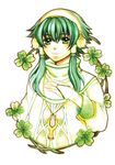  absurdres bad_id bad_pixiv_id clover four-leaf_clover green_eyes green_hair highres ion kurotennsi male_focus sidelocks solo tales_of_(series) tales_of_the_abyss 