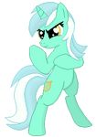  alpha_channel animated cutie_mark equine female fighting_stance friendship_is_magic green_hair hair horn horse low_res lyra_(mlp) lyra_heartstrings_(mlp) mammal my_little_pony pony pose solo standing tomdantherock two_tone_hair unicorn white_hair yellow_eyes 