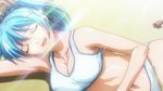  2girls age_difference animated animated_gif ass bikini black_hair blue_hair breasts demon_girl kurono_kurumu large_breasts multiple_girls palm_tree rosario+vampire sand sendou_yukari smile succubus swimsuit tree witch 