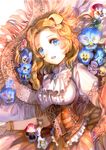  animal_ears blonde_hair blue_eyes dog_ears flower highres looking_at_viewer open_mouth original rioka_(southern_blue_sky) solo 