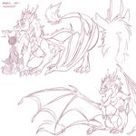  chinese_dragon dragon facial_hair female kayla-na male scalie wings 