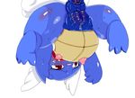  blush breasts drooling erect_nipples female nintendo nipples plain_background pok&#233;mon pussy pussy_juice red_eyes reptile saliva scalie sea_dragon_(artist) solo sweat tears turtle video_games wartortle white_background 
