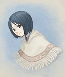  blue_eyes blue_hair fringe_trim isara_gunther lowres mega30000 poncho senjou_no_valkyria senjou_no_valkyria_1 short_hair solo 