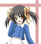  bad_id bad_pixiv_id black_hair brown_eyes clannad oumi_neneha solo sunohara_mei twintails 