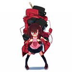  backpack bag clenched_teeth frown instrument kanikama luggage mary_janes original randoseru recorder shaded_face shoes solo sweat teeth thighhighs 