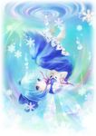  bad_id bad_pixiv_id blue_eyes blue_hair cirno miyai_haruki snowflakes solo touhou underwater water wet wet_clothes 