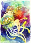  bad_id bad_pixiv_id barefoot highres jellyfish nayuko original personification solo traditional_media 