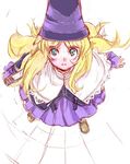  artist_request blonde_hair blue_eyes blush book dress grimgrimoire hat lillet_blan long_hair looking_up poncho sketch skirt solo witch wizard_hat 