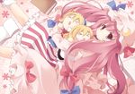  &gt;_&lt; alice_margatroid bad_id bad_pixiv_id blonde_hair book bow character_doll closed_eyes crescent doll hair_ribbon hairband hat kirisame_marisa long_hair mizuse_kiseki open_mouth patchouli_knowledge pink_bow purple_eyes purple_hair ribbon solo touhou 