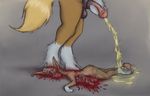  anthro balls basil_(jez) blood brain crush cub death donkey equine gore grotesque_death guts horse horsecock intestines jez jez_(artist) jezebel_(jez) male mammal peeing penis size_difference snuff urine watersports young 