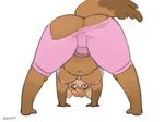  breasts butt chub chubby clothing embarrassed exercise exposed female ferret leggings legwear mammal mustelid overweight pussy raspb_(artist) tight_clothing torn_clothing wardrobe_malfunction yoga yoga_pants 