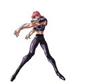  1boy 90s abs animated animated_gif armor bat_wings choujin_gakuen_gowcaizer full_body game hellstinger kash_gyustan male male_focus muscle navel oldschool oobari_masami pink_hair power_suit red_hair solo tattoo wings 