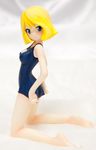  ass bare_legs blonde_hair blue_eyes figure gundam highres mobile_suit_gundam one-piece_swimsuit photo sayla_mass swimsuit 