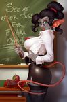  2014 anthro apple big_breasts bra breasts eyewear female fruit glasses looking_at_viewer mouse rodent seductive smile solo teacher thedevil underwear 
