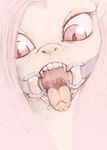  absurd_res equine fangs female feral flutterbat_(mlp) fluttershy_(mlp) friendship_is_magic fuchs gag hair hi_res horse long_hair looking_at_viewer mammal my_little_pony pony ring_gag saliva solo tongue tongue_out 