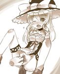  akihara_nakuru anal censored fang fingering kirisame_marisa monochrome nakuru penis pussy sex spread_pussy touhou urethral_insertion 