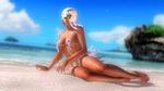  barefoot beach dark_skin dead_or_alive dead_or_alive_5 feathers feet la_mariposa_(doa) lisa_hamilton luchadora mask nail_polish ocean official_art solo tecmo toenail_polish toes white_nails 