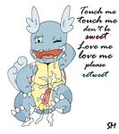  balls blush butt claws cum cum_on_butt cum_on_face lying male nintendo one_eye_closed penis pok&eacute;mon silvermonster solo video_games wartortle wink 