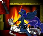  anthro axelstar breasts crossgender equine erection female fire friendship_is_magic hair horn horse long_hair male mammal my_little_pony nude penis princess_luna_(mlp) sex straight winged_unicorn wings zecora_(mlp) 