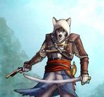  assassin&#039;s_creed bask canine dog gun husky male mammal pistol ranged_weapon solo sword video_games weapon 