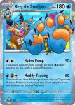 4_toes badge belly blue_body blue_fur brown_clothing brown_pupils brown_shirt brown_topwear canid canine canis claws clothing curling_toes feet feet_up fin food foot_focus friendship_bracelet fruit fur generation_3_pokemon handpaw head_tuft hindpaw hybrid male mammal marshtomp multi_tail nintendo open_mouth orange_belly orange_eyes orange_gills orange_nose orange_pawpads orange_sclera pawpads paws persim_berry pinkfairy plant pokemon pokemon_(species) pokemon_berry pokemon_card pokemon_mystery_dungeon pokemon_tcg pupils shirt sitting solo spike_chunsoft splatoon swampert tail tail_fin text toe_claws toes topwear tuft wolf