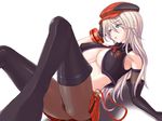  alisa_ilinichina_amiella arm_support armpits black_gloves blue_eyes boots breasts cleavage elbow_gloves foreshortening gloves god_eater god_eater_burst hat hiro_(hankakudouga) large_breasts lavender_hair light_brown_hair long_hair open_mouth panties panties_under_pantyhose pantyhose plaid plaid_skirt shadow simple_background skirt solo suspender_skirt suspenders thigh_boots thighhighs underwear vest white_background 