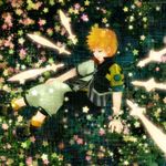  armor blonde_hair chunchun_piyopiyo closed_eyes kingdom_hearts kingdom_hearts_birth_by_sleep male_focus solo ventus wristband 