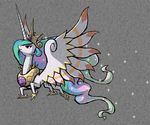  awilddrawfagappears crown equine female feral flying friendship_is_magic fur hair horn horse legend_of_zelda mammal multi-colored_hair my_little_pony nintendo pony princess_celestia_(mlp) royalty solo style_parody the_legend_of_zelda tiara video_games white_fur wind_waker winged_unicorn wings 