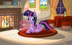  cute equine female feral friendship_is_magic horn horse mammal my_little_pony mysticalpha pony smile solo twilight_sparkle_(mlp) winged_unicorn wings 