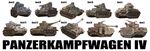  chinese_zodiac earasensha german ground_vehicle gun highres machine_gun mg42 military military_vehicle motor_vehicle multiple_persona no_humans panzerkampfwagen_iv real_life simple_background sparkle tank tank_focus translated variations weapon world_war_ii year_of_the_horse 