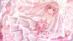  cleavage date_a_live dress heishan sonogami_rinne wallpaper wedding_dress 