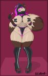  2025 4_toes 5_fingers absurd_res ailurid anthro barbell_piercing big_breasts bimbofied black_clothing black_gloves black_hair black_handwear black_knee_boots black_latex boots breastless_clothing breasts brown_body brown_fur camel_toe candy clothed clothing colored_nails dessert ear_piercing erita_(feyro) feet female fingers fishnet_clothing fluffy fluffy_tail food footwear fur gloves gridbull hair hair_over_eye handwear hi_res high_heeled_boots high_heels highlights_(coloring) latex latex_boots latex_clothing latex_footwear latex_knee_boots latex_knee_highs lips lollipop looking_at_viewer mammal multicolored_hair nails nipple_piercing nipple_tape nipples pasties piercing pink_clothing pink_eyes pink_highlights pink_latex pink_lips pink_nails pink_thong pink_toenails pink_underwear red_panda scarf shoes skimpy solo tail tape thick_lips thick_thighs thong toeless_boots toeless_footwear toenails toes two_tone_hair underwear wide_hips womb_tattoo 