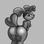  2025 anonymous_artist anthro armor bedroom_eyes big_breasts big_butt big_eyes biped breasts bubble_butt butt canid canine canis closed_smile digital_drawing_(artwork) digital_media_(artwork) domestic_dog eyelashes female floppy_ears fur fur_tuft glistening glistening_body glistening_butt glistening_eyes glistening_fur glistening_legs glistening_shoulders greyscale guide_lines half-closed_eyes head_tuft headgear headgear_only helmet helmet_only iris leaning leaning_forward legs_together long_eyelashes looking_at_viewer looking_back looking_back_at_viewer mammal monochrome mostly_nude mostly_nude_anthro mostly_nude_female mouth_closed murphy_and_mitzi narrowed_eyes no_pupils portrait presenting presenting_hindquarters round_eyes seductive side_boob sketch smile smiling_at_viewer snout solo standing tail thick_thighs three-quarter_portrait three-quarter_view tuft zoe_(ajmarekart) 