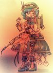  alternate_costume black_eyes hat highres hijiri_(xxhizirixx) kawashiro_nitori short_hair steampunk touhou two_side_up 