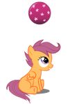  animated ball bouncing equine female feral friendship_is_magic hair mammal my_little_pony orange_body pegasus plain_background purple_eyes purple_hair scootaloo_(mlp) solo tiredbrony transparent_background wings 