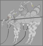  animal_print antennae_(anatomy) anthro arthropod arthropod_abdomen blush bodily_fluids breast_milking cow_print duo ear_piercing ear_tag exoskeleton female insect jizzus lactating leaning leaning_forward marine milk piercing prehistoric_species rilini_(jizzus) spice_(jizzus) trilobite 