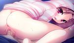  1girl amagasa_hikari anus blush breasts brown_hair censored game_cg penis pink_eyes pussy sex tamahaji!_-tamatama_hajikeru_imouto-tachi vaginal 