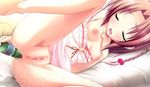  1girl amagasa_hikari blush breasts brown_hair censored collarbone eyes_closed game_cg pussy tamahaji!_-tamatama_hajikeru_imouto-tachi 