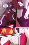 2025 anthro anthro_penetrated blush bottomwear bottomwear_down butt canid canid_demon canine claws clothed clothed_anthro clothed_female clothed_humanoid clothing collar comic crop_top demon dialogue digital_media_(artwork) duo english_text female female_penetrated fur genitals grey_body grey_fur grey_hair hair hellhound helluva_boss hi_res horn hot_dogging humanoid humanoid_on_anthro humanoid_penetrating humanoid_penetrating_anthro imp long_comic long_hair loona_(helluva_boss) male male/female male_penetrating male_penetrating_female mammal moxxie_(helluva_boss) multicolored_body multicolored_fur multiple_scenes mythological_canine mythological_creature mythology open_bottomwear open_clothing open_pants pants partially_clothed penetration penile penile_penetration penis penis_in_pussy pussy red_body red_skin sex shirt shorts shorts_down sitting spiked_collar spikes swain_(artist) tail text topwear two_tone_body two_tone_fur url vaginal vaginal_penetration white_body white_fur white_hair
